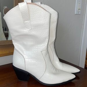 White Cowboy Boots